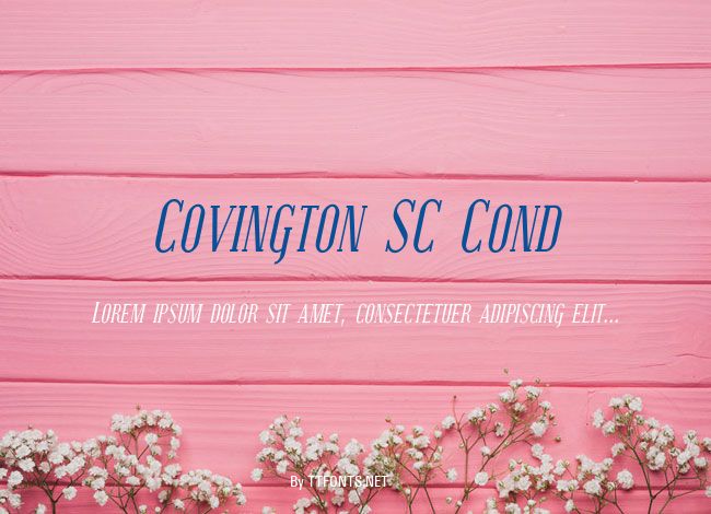 Covington SC Cond example